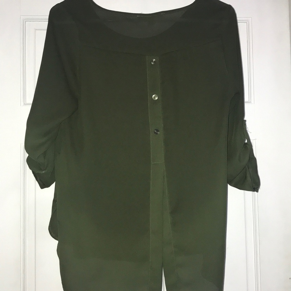 Green blouse